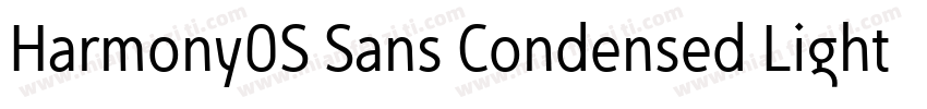 Harmony0S Sans Condensed Light字体转换